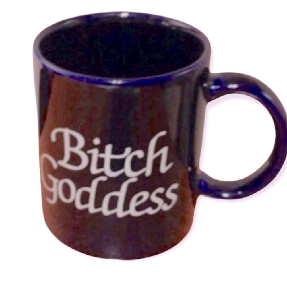 Blue mug cobalt blue Goddess mug